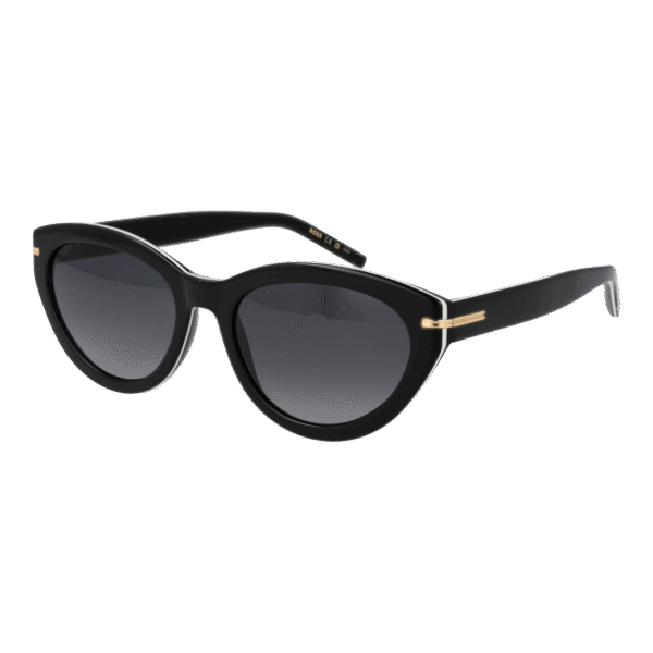 Boss Katzenaugen Sonnenbrille BOSS 1779/S 55P569O in Schwarz – 45° Seitenansicht