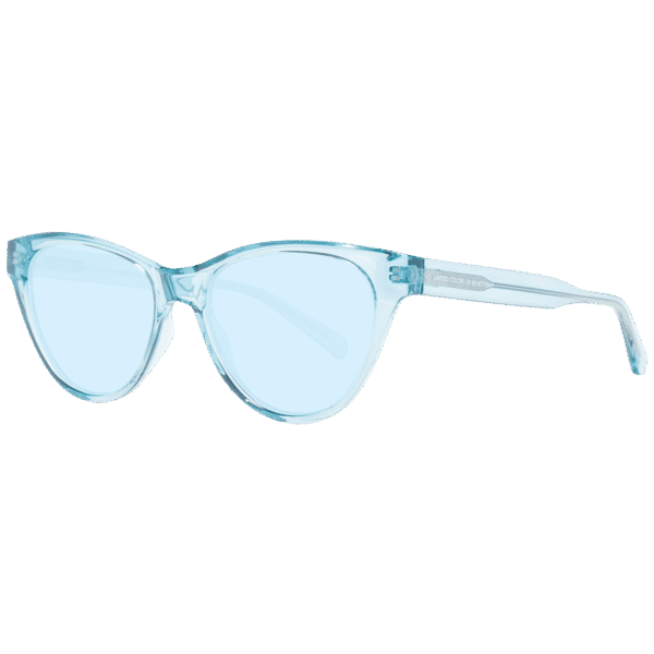 Benetton Katzenaugen Sonnenbrille BE5044 54111 in Türkis – 45° Seitenansicht