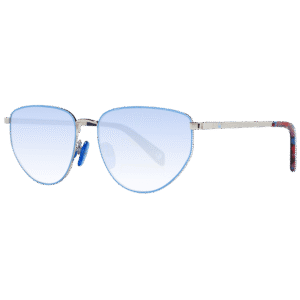 Benetton Oval Sonnenbrille BE7033 56679 in Blau – 45° Seitenansicht