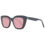 Benetton Katzenaugen Sonnenbrille BE5061 50001 in Schwarz – 45° Seitenansicht