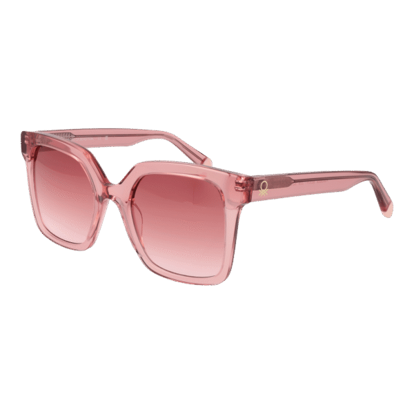 Benetton Sonnenbrille BE5091 52226 – 45° Seitenansicht Benetton Quadrat Sonnenbrille BE5091 52226 in Rosa – 45° Seitenansicht