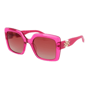 Benetton Quadrat Sonnenbrille BE5080 53295 in Rosa – 45° Seitenansicht