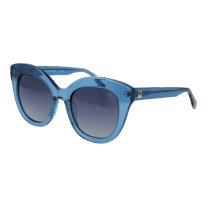 Benetton Katzenaugen Sonnenbrille BE5090 53649 in Blau – 45° Seitenansicht