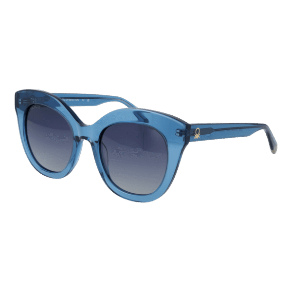 Benetton Katzenaugen Sonnenbrille BE5090 53649 in Blau – 45° Seitenansicht