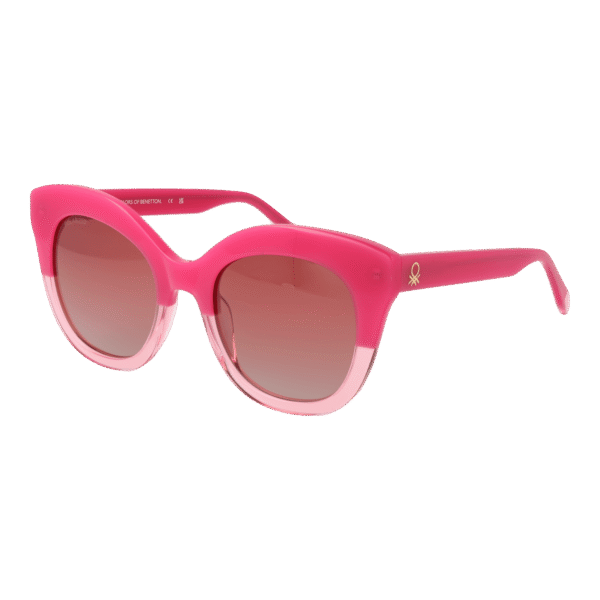 Benetton Sonnenbrille BE5090 53210 – 45° Seitenansicht Benetton Katzenaugen Sonnenbrille BE5090 53210 in Rosa – 45° Seitenansicht