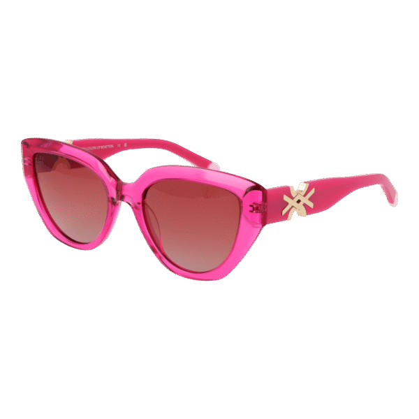 Benetton Sonnenbrille BE5081 53295 – 45° Seitenansicht Benetton Katzenaugen Sonnenbrille BE5081 53295 in Rosa – 45° Seitenansicht