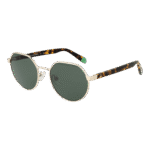 Benetton Rund Sonnenbrille BE7042 53402 in Gold – 45° Seitenansicht