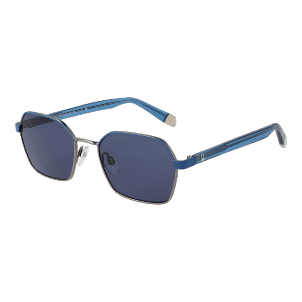 Benetton Geometric Sonnenbrille BE7041 52940 in Blau – 45° Seitenansicht