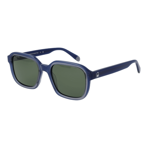 Benetton Sonnenbrille BE5071 52634 – 45° Seitenansicht Benetton Rechteck Sonnenbrille BE5071 52634 in Blau – 45° Seitenansicht