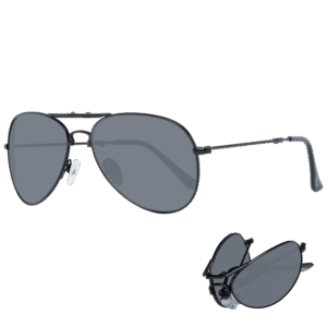 Aviator Pilotenbrille Sonnenbrille AVGSR 635BK in Schwarz – 45° Seitenansicht
