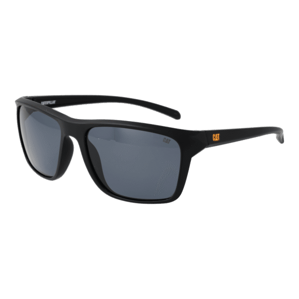 Caterpillar Rechteck Sonnenbrille CTS-8012 59104P in Schwarz – 45° Seitenansicht