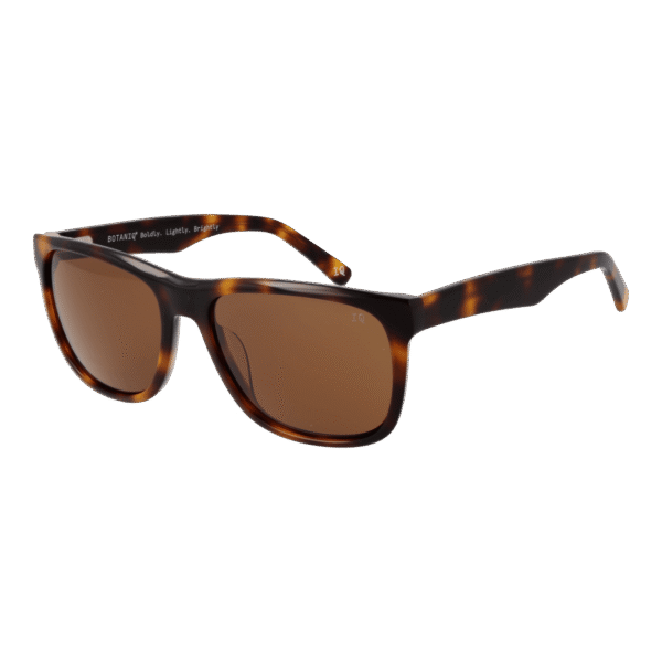 Botaniq Sonnenbrille BIS-7015 56102 – 45° Seitenansicht Botaniq Rechteck Sonnenbrille BIS-7015 56102 in Braun – 45° Seitenansicht