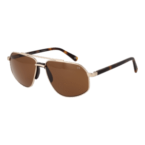Botaniq Pilotenbrille Sonnenbrille BIS-7016 59001 in Gold – 45° Seitenansicht