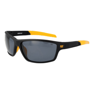Caterpillar Rechteck Sonnenbrille CTS-8020 66104P in Schwarz – 45° Seitenansicht