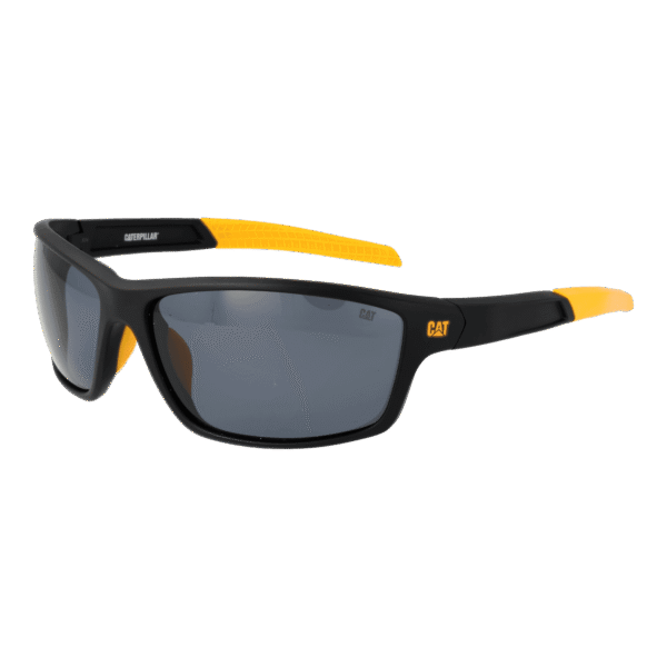 Caterpillar Rechteck Sonnenbrille CTS-8020 66104P in Schwarz – 45° Seitenansicht