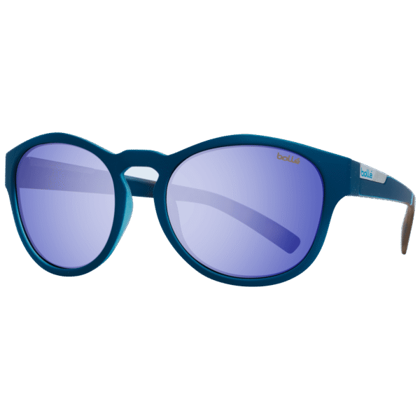 Bolle Rund Sonnenbrille 12349 Rooke 54 in Blau – 45° Seitenansicht