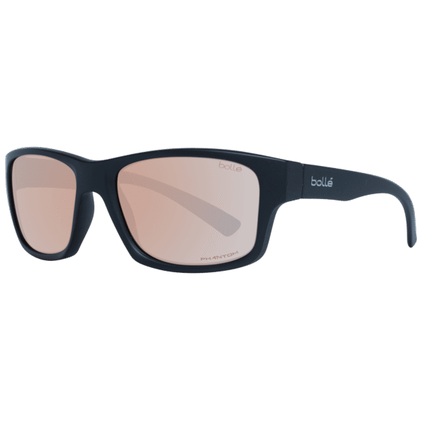 Bolle Trapez Sonnenbrille 12569 Holman 58 in Schwarz – 45° Seitenansicht