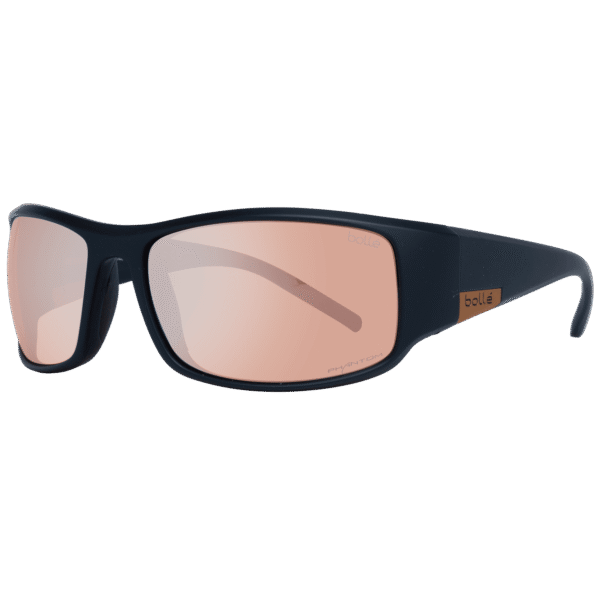 Bolle Rechteck Sonnenbrille 12575 King 63 in Schwarz – 45° Seitenansicht