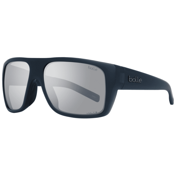 Bolle Rechteck Sonnenbrille BS019001 Falco 60 in Schwarz – 45° Seitenansicht