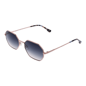 Bulget Geometric Sonnenbrille BGY3003 5505A in Rosé Gold – 45° Seitenansicht