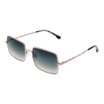 Bulget Rechteck Sonnenbrille BGY3004 5505A in Rosé Gold – 45° Seitenansicht