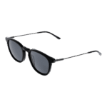 Bulget Rund Sonnenbrille BG9194M 52A01P in Schwarz – 45° Seitenansicht