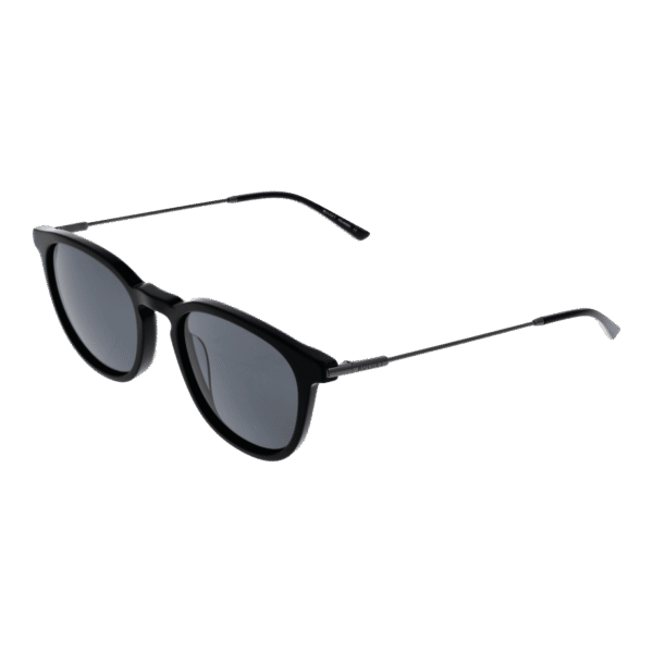 Bulget Rund Sonnenbrille BG9194M 52A01P in Schwarz – 45° Seitenansicht