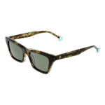 Bulget Katzenaugen Sonnenbrille BGY9004 50G21P in Grün – 45° Seitenansicht