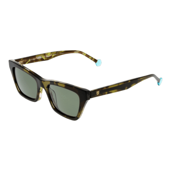 Bulget Katzenaugen Sonnenbrille BGY9004 50G21P in Grün – 45° Seitenansicht