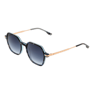 Bulget Rechteck Sonnenbrille BGY9006 51H02 in Schwarz – 45° Seitenansicht