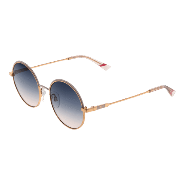Bulget Rund Sonnenbrille BGY3009 4905A in Gold – 45° Seitenansicht