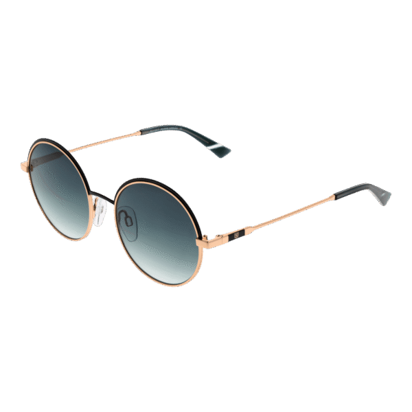 Bulget Rund Sonnenbrille BGY3009 4912A in Gold – 45° Seitenansicht