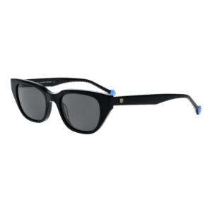 Bulget Schmetterling Sonnenbrille BGY9005 48A01 in Schwarz – 45° Seitenansicht