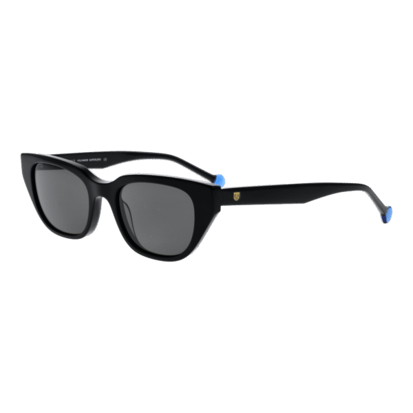Bulget Schmetterling Sonnenbrille BGY9005 48A01 in Schwarz – 45° Seitenansicht