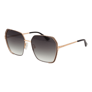 Bulget Quadrat Sonnenbrille BG3328 5901A in Braun – 45° Seitenansicht