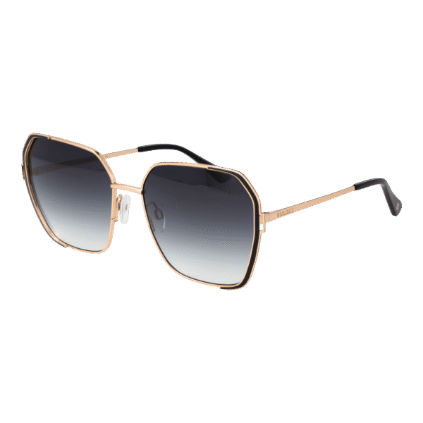 Bulget Rechteck Sonnenbrille BG3328 5909A in Gold – 45° Seitenansicht
