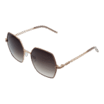 Bulget Quadrat Sonnenbrille BG3339 5601A in Gold – 45° Seitenansicht