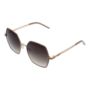 Bulget Quadrat Sonnenbrille BG3339 5601A in Gold – 45° Seitenansicht