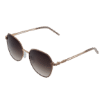 Bulget Rund Sonnenbrille BG3340 5601A in Gold – 45° Seitenansicht