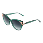 Bulget Katzenaugen Sonnenbrille BG9210 55P03 in Grün – 45° Seitenansicht
