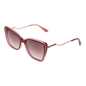 Bulget Schmetterling Sonnenbrille BG9220 56H01 in Rosa – 45° Seitenansicht