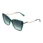 Bulget Schmetterling Sonnenbrille BG9220 56T01 in Grün – 45° Seitenansicht