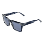 Bulget Rechteck Sonnenbrille BG9225M 55E01P in Blau – 45° Seitenansicht
