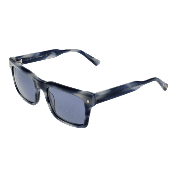 Bulget Sonnenbrille BG9225M 55E01P – 45° Seitenansicht Bulget Rechteck Sonnenbrille BG9225M 55E01P in Blau – 45° Seitenansicht