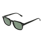 Bulget Rund Sonnenbrille BG9229M 51D01P in Grün – 45° Seitenansicht