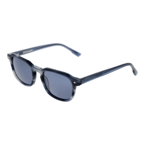 Bulget Oval Sonnenbrille BG9229M 51E01P in Blau – 45° Seitenansicht