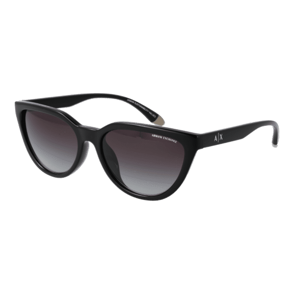 Armani Exchange Sonnenbrille 0AX4130SU 5681588G – 45° Seitenansicht Armani Exchange Katzenaugen Sonnenbrille 0AX4130SU 5681588G in Schwarz – 45° Seitenansicht