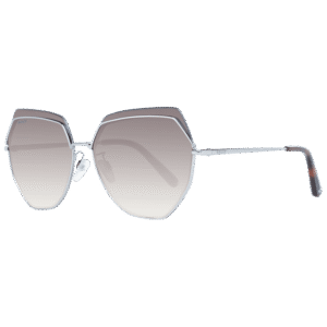 Bally Trapez Sonnenbrille BY0076-D 6116B in Silber – 45° Seitenansicht