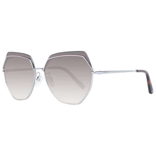 Bally Trapez Sonnenbrille BY0076-D 6116B in Silber – 45° Seitenansicht
