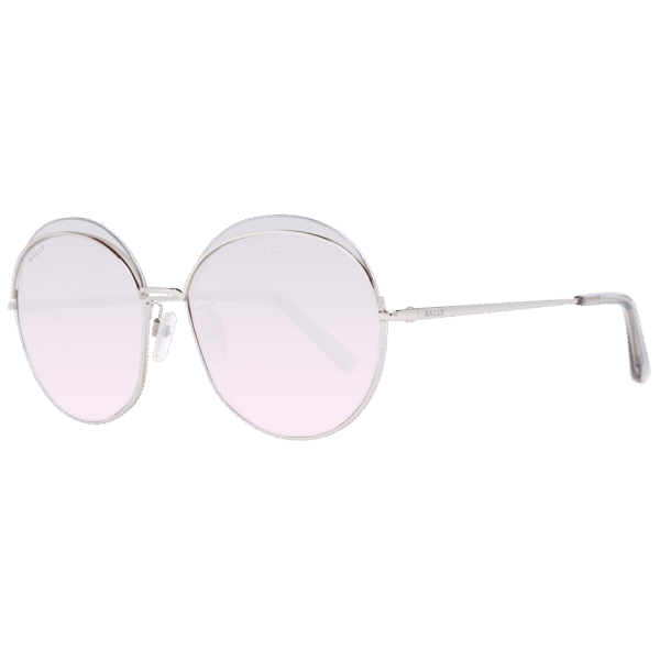 Bally Rund Sonnenbrille BY0077-D 6028U in Rosé Gold – 45° Seitenansicht